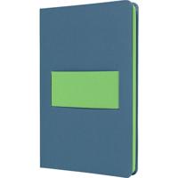 Sigel LS204 Notitieboek Linescape Hardcover DIN A5 Geruit Middelblauw, Neon-groen Aantal paginas: 88