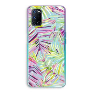 Tropical Palms Blue: Oppo A72 Transparant Hoesje