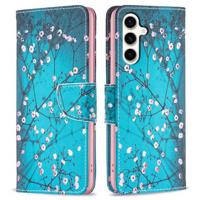 Samsung Galaxy S23 FE Wonder Series Wallet Case - Witte Bloemen - thumbnail