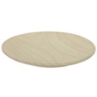 Othmar Decorations kaarsenbord - plateau - rond - hout - D27 x H2 cm - stompkaarsen of led kaarsen