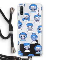 Gezichtjes: Samsung Galaxy A70 Transparant Hoesje met koord