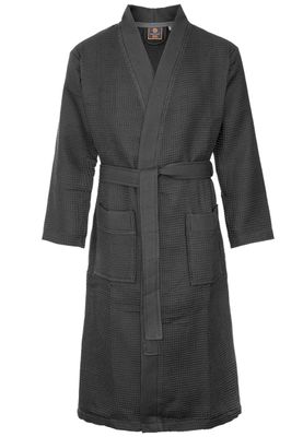 badjas unisex antraciet kimono