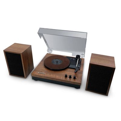 Muse MT-108BT - Stereo platenspeler systeem met bluetooth en USB, hout Muse MT-108BT - Stereo platenspeler systeem met bluetooth en USB, hout