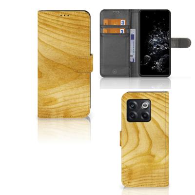 OnePlus 10T | Book Style Case | Licht Hout