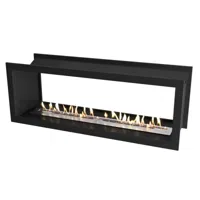 Icon Dubbelzijdige Slimline Firebox FBDS1650
- Icon Fires 
- Kleur: Zwart  
- Afmeting: 165 cm x 60 cm x 45 cm