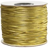Creativ Company Elastisch koord, dikte 1 mm, goud, 100 m/ 1 rol