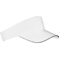 Zonneklep Sunvisor petje voor volwassenen - Wit - Katoen - klittenbandsluiting