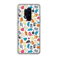Kleurrijke katten: OnePlus 8 Pro Transparant Hoesje