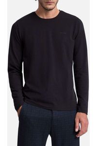 Pierre Cardin Modern Fit Longsleeve zwart, Effen