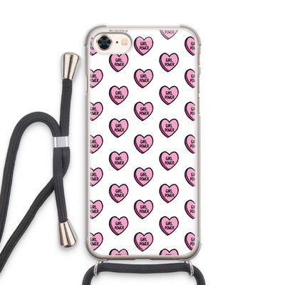 GIRL POWER: iPhone 7 Transparant Hoesje met koord