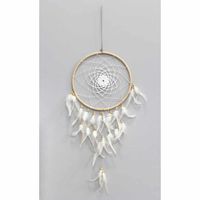 Dromenvanger Wit met Witte Veren (85 x 27 x 27 cm)