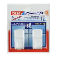 Tesa plakhaakjes met powerstrips wit