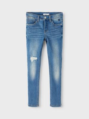 Name it winter jeans broek jongens - blauw - xslim fit - NkmTheo