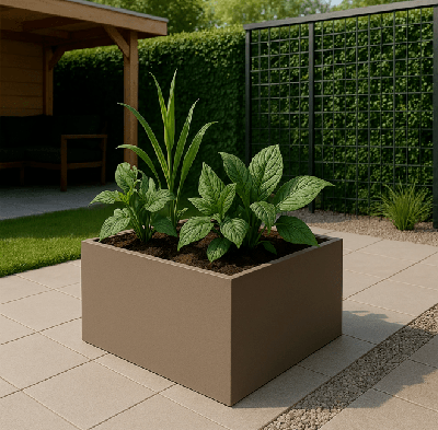 Plantenbak greige - per m³