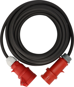 Brennenstuhl CEE-verlengkabel IP44 met faseomvormer 25m zwart H07RN-F 5G4,0 CEE 400V/32A - 1169390250