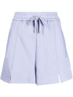 Lorena Antoniazzi short de sport en coton à logo brodé - Bleu - thumbnail