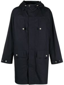 A.P.C. parka à capuche - Bleu