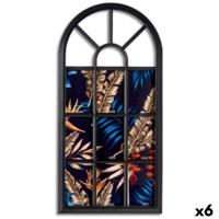 Muurfotlijst Gift Decor KF2079-B KF2079-B Zwart Glas Plastic Venster (6 Stuks)