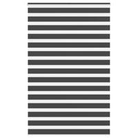 VidaXL Zebra rolgordijn 140x230 cm stofbreedte 135,9 cm zwart