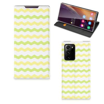 Samsung Galaxy Note 20 Ultra | Hoesje met Magneet | Waves Yellow