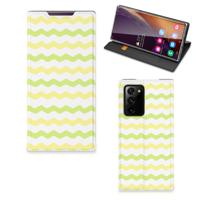 Samsung Galaxy Note 20 Ultra | Hoesje met Magneet | Waves Yellow