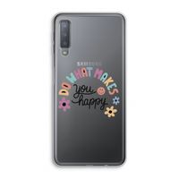 Happy days: Samsung Galaxy A7 (2018) Transparant Hoesje