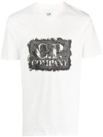 C.P. Company t-shirt en coton à logo imprimé - Blanc