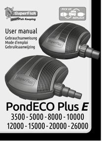 Superfish Pond Eco E 10.000 Rotor - Energiezuinige Pomp voor Klare Vijvers up to 10.000L