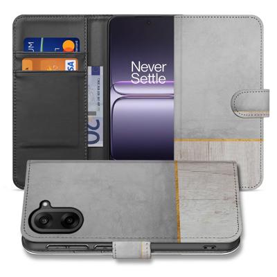 Wood Concrete Pasjeshouder Hoesje Voor OnePlus Nord CE 5 | Book Case Wood Concrete Pasjeshouder Hoesje Voor OnePlus Nord CE 5 | Book Case