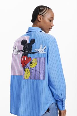 Gestreept Mickey™-shirt - BLUE - S
