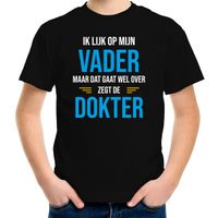 Ik lijk op mijn vader cadeau t-shirt zwart voor kinderen - thumbnail