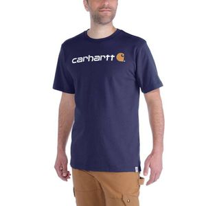 Carhartt EMEA Core Logo Navy S-S T-Shirt Heren