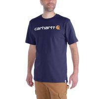 Carhartt EMEA Core Logo Navy S-S T-Shirt Heren - thumbnail