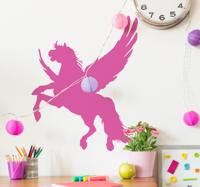 Paard met vleugels sticker