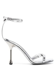 Jimmy Choo sandales Ixia 95 mm à design métallisé - Argent