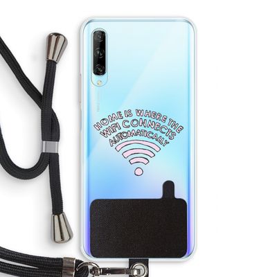 Home Is Where The Wifi Is: Huawei P Smart Pro Transparant Hoesje met koord