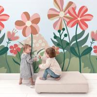 Behang Flower Power Rol Multi Behang Flower Power Rol Multi