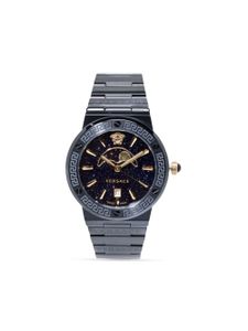 Versace montre Greca Logo Moonphase 38 mm - Bleu