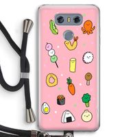 Happy bento friends: LG G6 Transparant Hoesje met koord