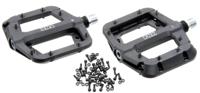 Barbieri pedals mtb/bmx/downhill flat pedals thermoplast black threaded pins