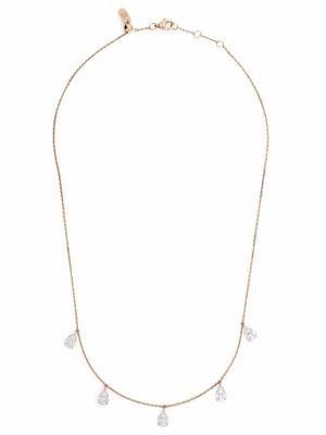 Djula collier ras-du-cou Tassel en or rose 18ct serti de diamants