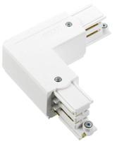 Nordic hoekstuk vast 90gr. tbv. rail wit links 5050030