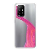 Paarse stroom: Oppo A95 5G Transparant Hoesje