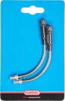 Elvedes Verstelbare v-brake bochtjes 90° rvs (2 stuks)