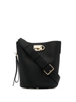 Ferragamo sac porté épaule à boucle Gancini - Noir