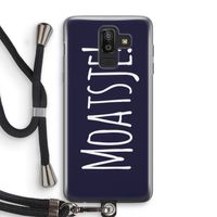 Moatsje!: Samsung Galaxy J8 (2018) Transparant Hoesje met koord