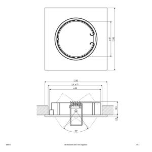 EVN 646013 646013 Inbouwring Halogeen Zonder 50 W Chroom