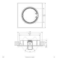 EVN 646013 646013 Inbouwring Halogeen Zonder 50 W Chroom