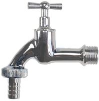 Wiesbaden slangwartelkraan 1/2''x3/4'', chroom - thumbnail