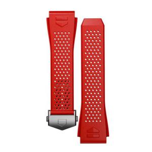 Horlogeband Smartwatch Tag Heuer BT6230 Rubber Rood